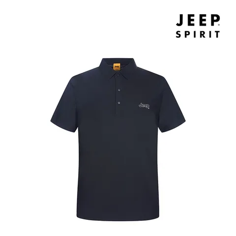 JEEP SPIRIT 쿨링 남성 폴로 반팔 카라티셔츠 블랙