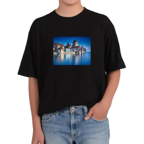 [하프클럽]  반팔티 유럽 EU 동유럽 자연풍경 EUROPE 그림