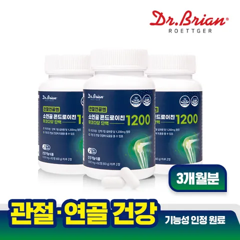 관절연골엔 소연골 콘드로이친 뮤코다당 단백 1200(60정) X 3통