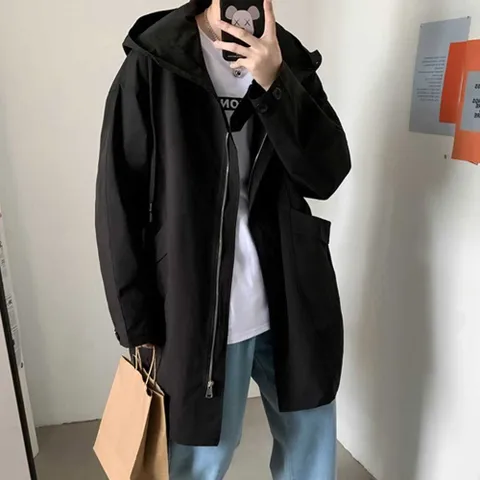 패션 후드 집업 자켓 데일리 야상 점퍼 봄 가을 코디 남자캐쥬얼자켓 남자봄아우터