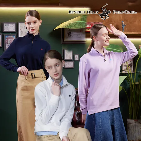 [하프클럽]  여성 클래식 하프 집업  스웻셔츠 3종