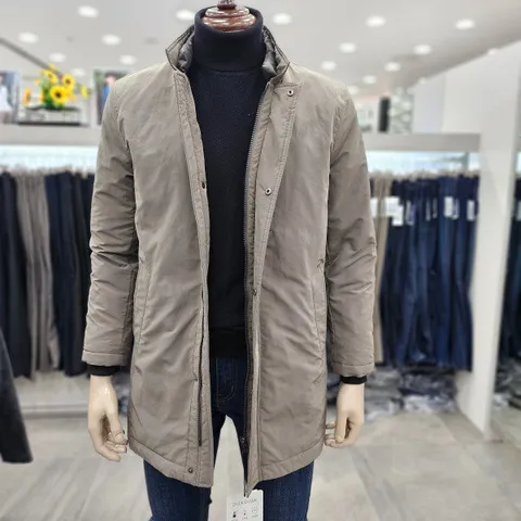 (모다인천점)딥베이지 안감퀄팅 덕다운 하프 코트/PPCT4272_IC_3