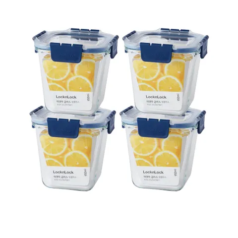 [본사] 락앤락 탑클라스 정사각 950ml 4P