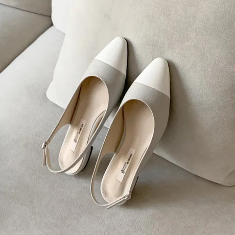 [브리치]  / 성수동 수제화  투톤슬링백샌들 (255사이즈까지)