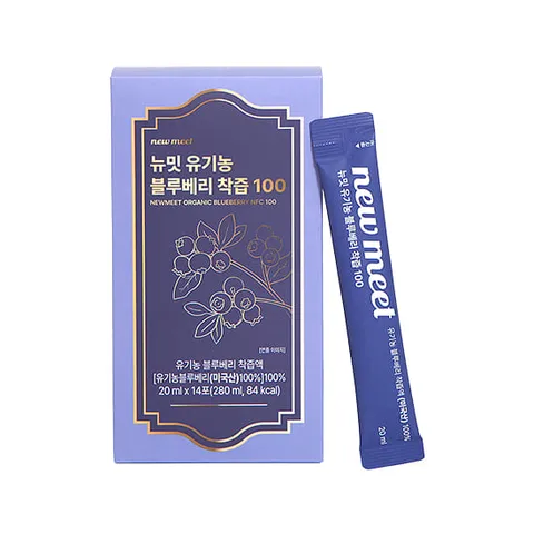 뉴밋 유기농 블루베리 NFC 착즙 100% 1박스