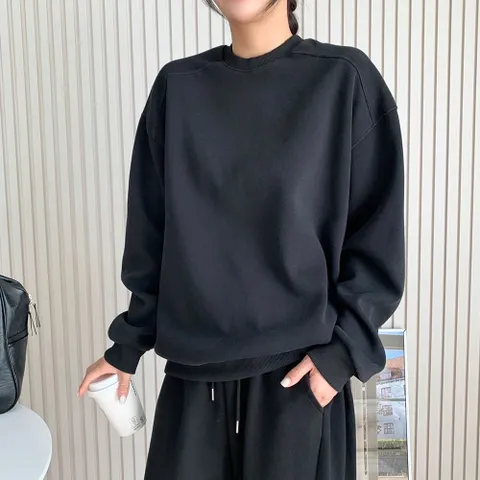 여성 캐주얼 데일리 절개 무지 맨투맨 절개맨투맨 기본맨투맨 무지맨투맨 맨투맨