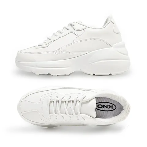 모아 어글리슈즈 남자 키높이 스니커즈 7cm 남성 운동화 커플 신발 아토 화이트