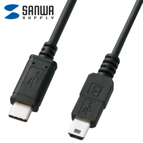 산와서플라이 KU-CMB10 USB2.0 CM-Mini 5핀 케이블 1m KU-CMB10 USB2.0 CM-Mini 5핀 1m