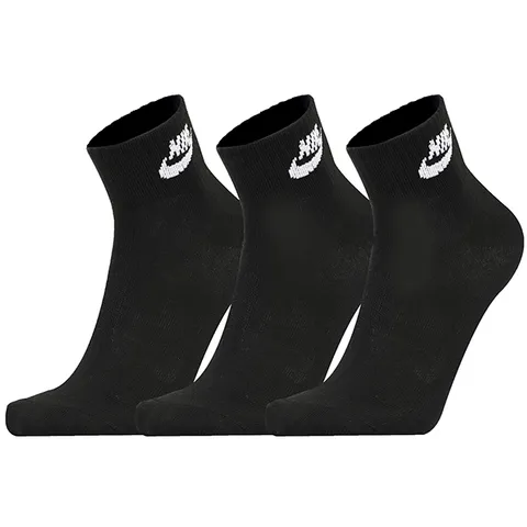 DX5074-010  스포츠웨어 에브리데이 에센셜 쿼터 삭스 3팩