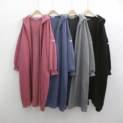 빅사이즈사랑해요 K470L312 롱후드양기모가디건 PO