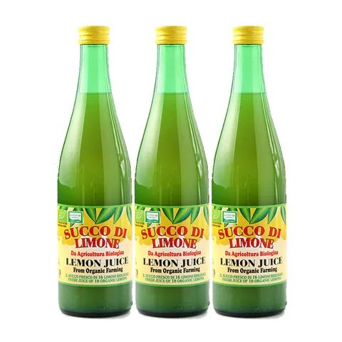 [이태리 직수입]100% 유기농 레몬주스 레몬즙 500ml 3병