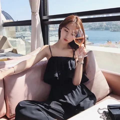 [M7] 여자 캐미 여행용 SS 호캉스 프릴 원피스