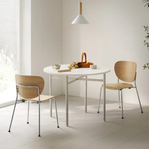 오노트 980폭 원형테이블 + 테싯의자 2ea 세트