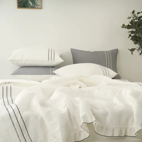 뱀부 시어서커 이불 시원한 슈퍼싱글 라지킹 여름 침구세트 SS/KK