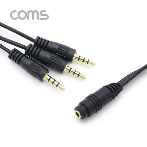 알티피아 AUX 스테레오 케이블 Y형(4극)3분배 F to M(x3)30cm AUX 스테레오 Y형 오디오케이블