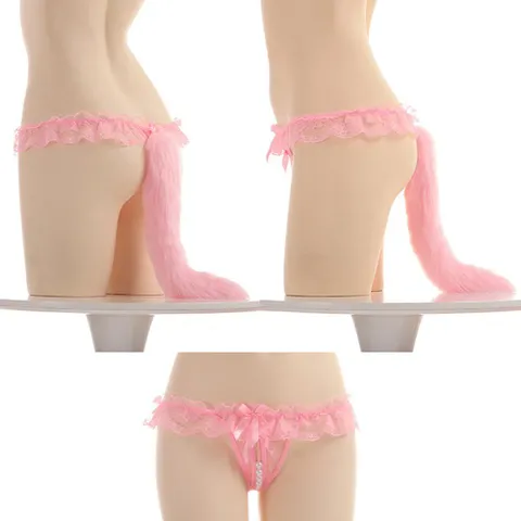 H 여우꼬리 갈라 팬티 트임팬티 속옷 지언더웨어 여성속옷 이벤트
