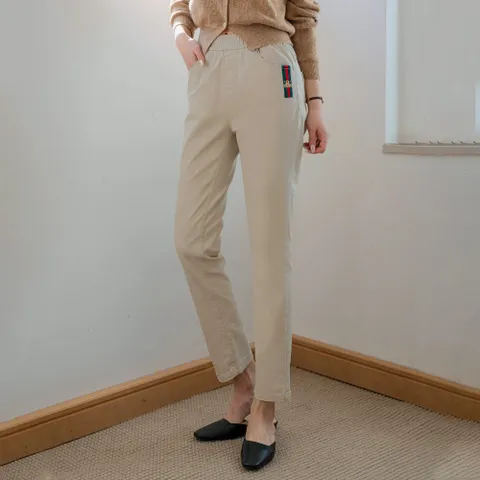 편한데 예뻐 포인트 스판팬츠