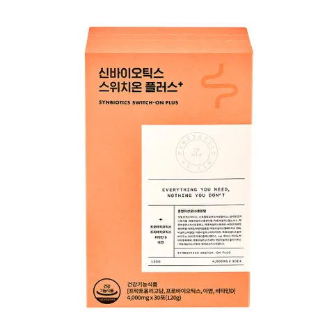 신바이오틱스 스위치온 플러스 4g x 30포 생유산균 프락토올리고당