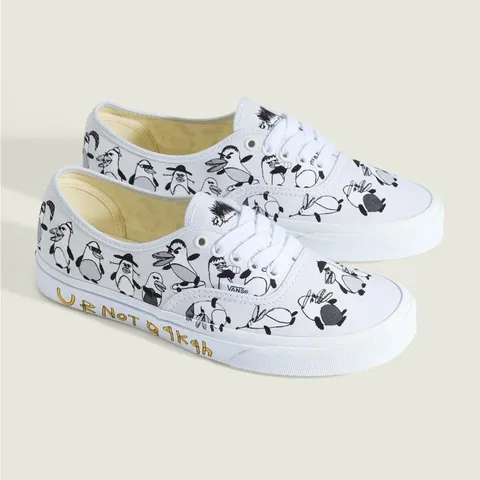 [롯데백화점](아티스트 컬렉션) VANS X RIROO 어센틱 화이트 VN000EGAGUH