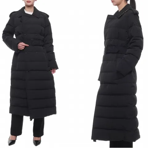 24FW 여성 더블 브레스트 다운 롱패딩 (8096909 BLACK SAND 24F)