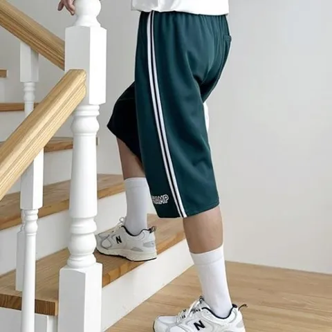 [하프클럽] 남자 트랙 트랙수트 필기체 스트릿패션 팬츠