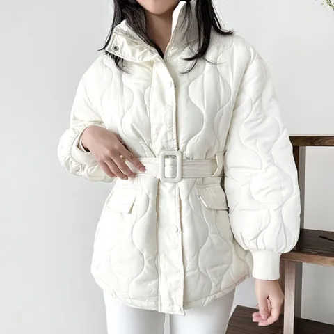 벌룬핏 벨티드 웰론 패딩 점퍼 웰론패딩 벌룬패딩 벨트패딩 벨티드패딩 숏패딩