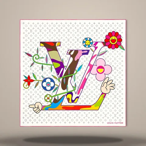 MUST IT_ LV x TM 모노그램 슈퍼플랫 스퀘어 90 화이트 M96097