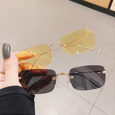 작알작은 무테 안경 티타늄 안경테 패션 선글라스