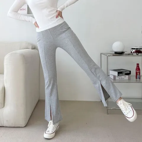 스판 220993 밴드바지 부츠컷 여자밴드바지 골지 팬츠