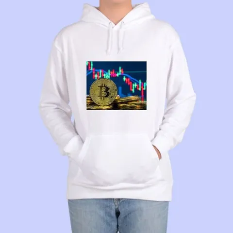 [하프클럽]  후드티 프린팅티셔츠 비트코인 가상화폐 C