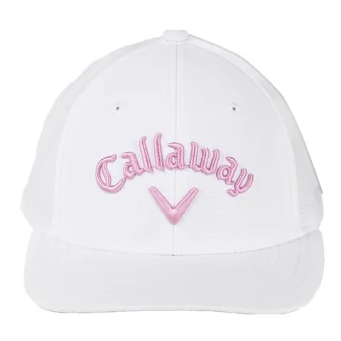 [하프클럽/캘러웨이] 골프 모자 여성 여자 화이트 핑크