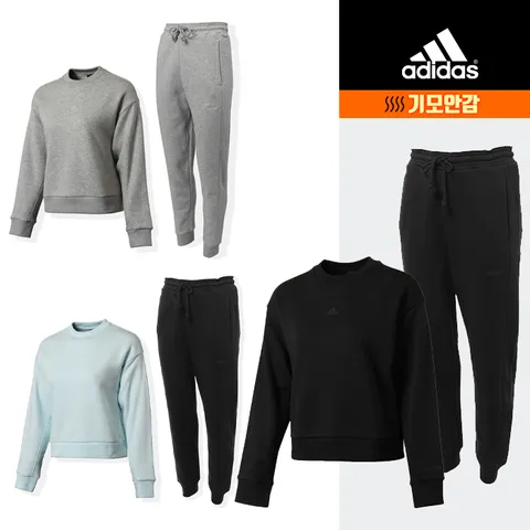 우먼스 SZN 플리스 스웨트 티 긴바지 세트