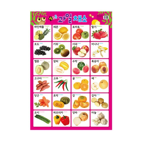 별초롱 반짝이 벽그림_벽보_7과일채소