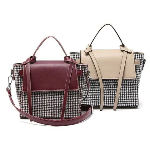 모임룩 와인색 캐주얼크로스백 제비패턴 여자백 여자직장인가방  여자20대가방  여자백