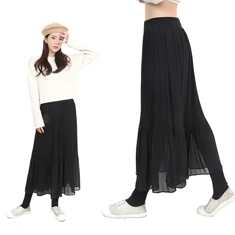 H스타일JO쉬폰2단주름치렝스/22FW/하의