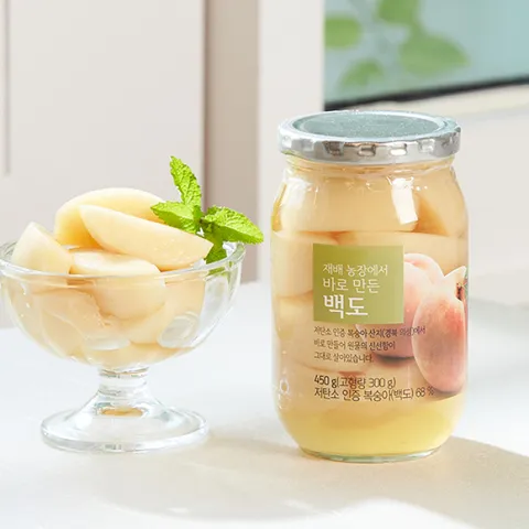[롯데백화점](ORGA) 재배 농장에서 바로 만든 백도 복숭아 (450g)
