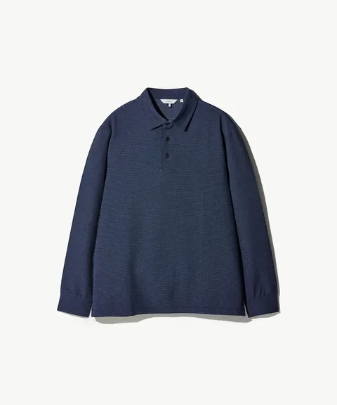 리플조직 카라 티셔츠_네이비 (클래식핏)_BP