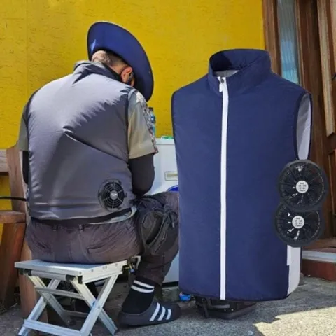 빅팬 선풍기조끼 캐주얼 쿨조끼 선풍기옷 필수템 에어 쿨링조끼 냉조끼 에어컨조끼 조끼선풍기