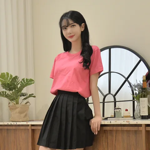 베이직 티셔츠 (14컬러) (여자) 반티 생활복.