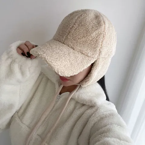 [브리치] 글램핏 / 보넷 귀도리 뽀글이 양털 귀달이 귀마개 캡 모자 4컬