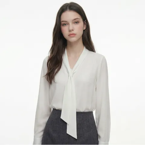 클라셰 스카프인우먼블라우스_B4S0704