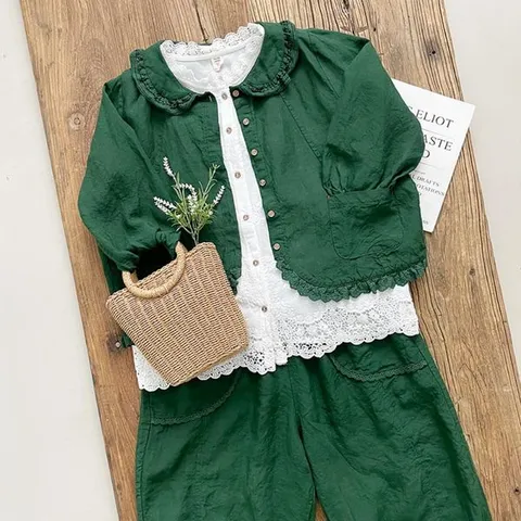 [하프클럽/옷자락]여성 빈티지 4컬러 비비드 린넨 자켓