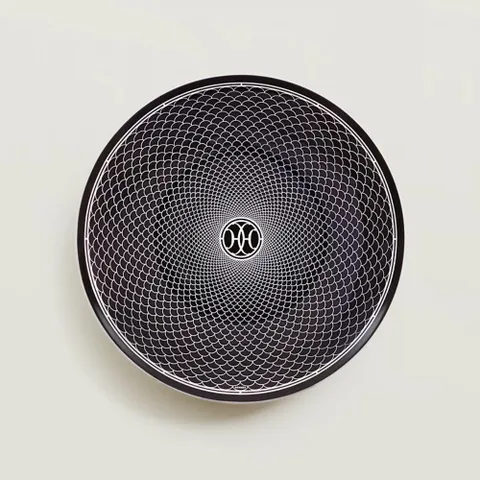 H 데코 2번 디저트 접시 블랙 Hermes H Deco Dessert Plate n2