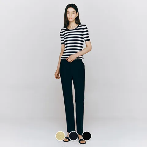 여성 여름 일자 슬림핏 쿨 슬랙스 415525/05415525 463691