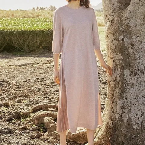 [베이지55,66][최초가 99000]21 리버시블 니트 원피스