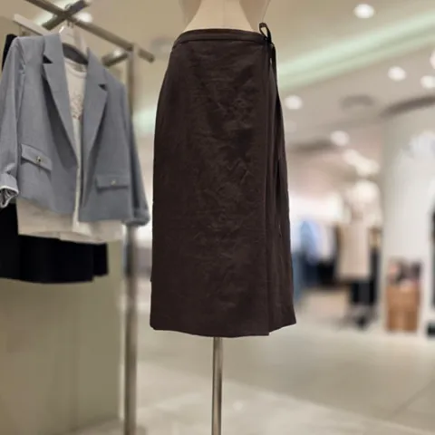 나이스크랍 린넨 랩 스커트 N262PWS415 463691
