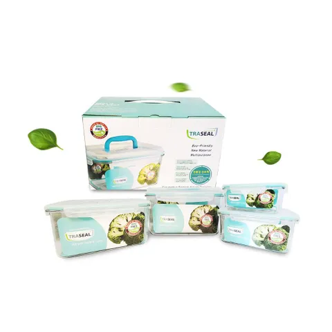 강력 밀폐용기 트라이탄 안심 가벼운 반찬통 4개세트