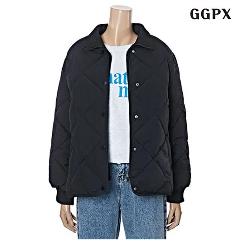 정상가: 119000원ㅣ데일리 카라넥 다이아 퀼팅 긴팔 패딩 점퍼 (GODJJ022D)