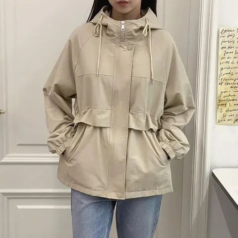 [하프클럽/여자 여름 간절기 후드 바람막이 날개 집업 점퍼 자켓