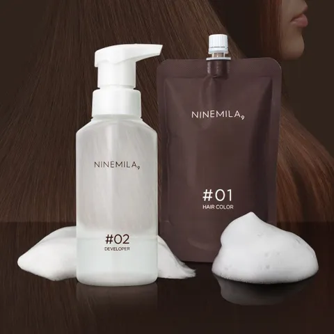 일회용 흰머리염색약 셀프 거품 염색약 새치염색약 새치염색 새치커버 셀프염색 뿌리염색 산화제